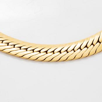 Collier 18K guld, Balestra, Italien.