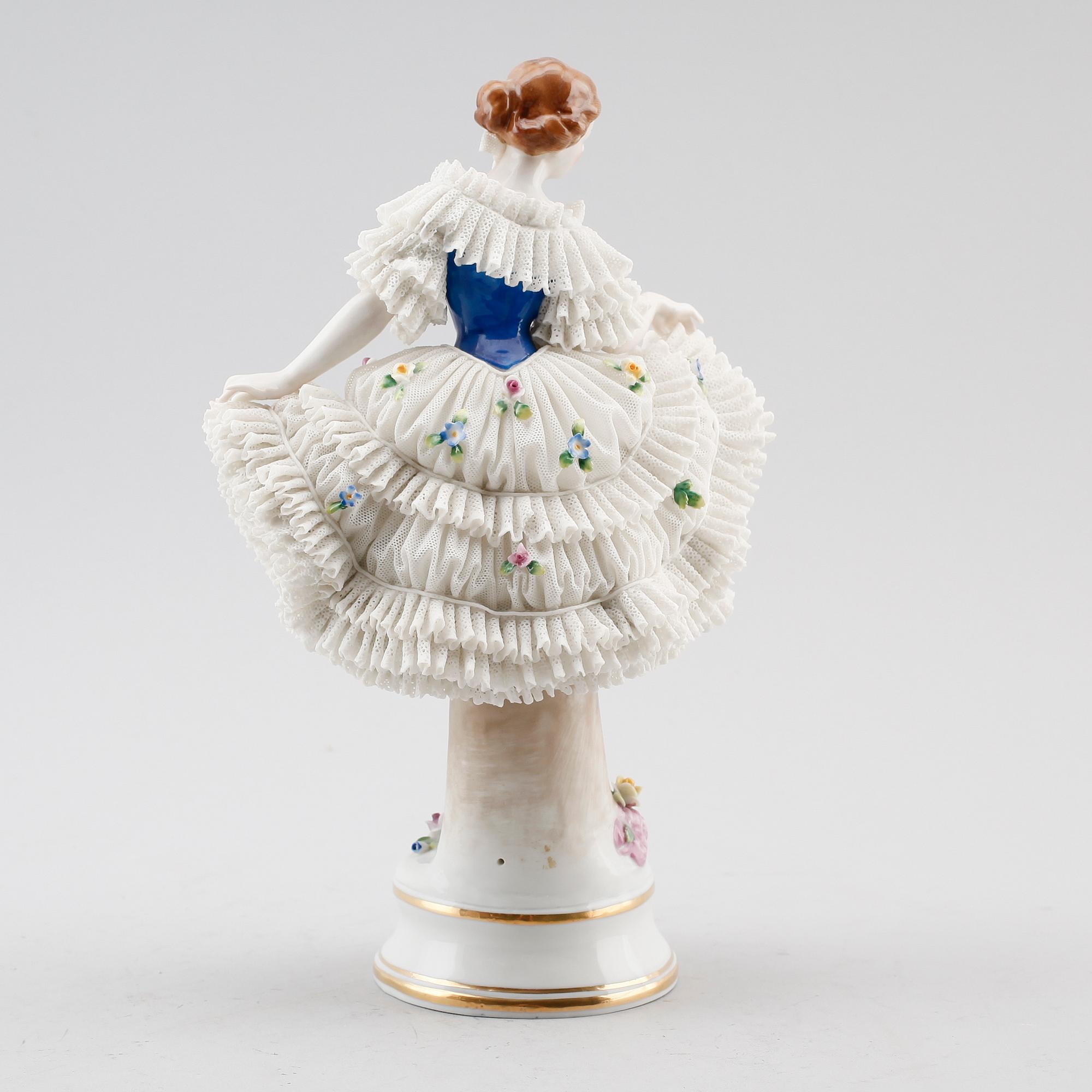 FIGUR, porslin, Sitzendorf, Tyskland, 1900-talets första hälft.