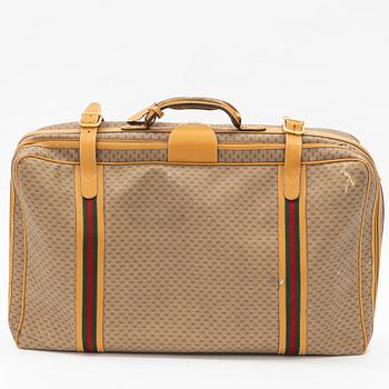 Gucci, travel suitcase, vintage.