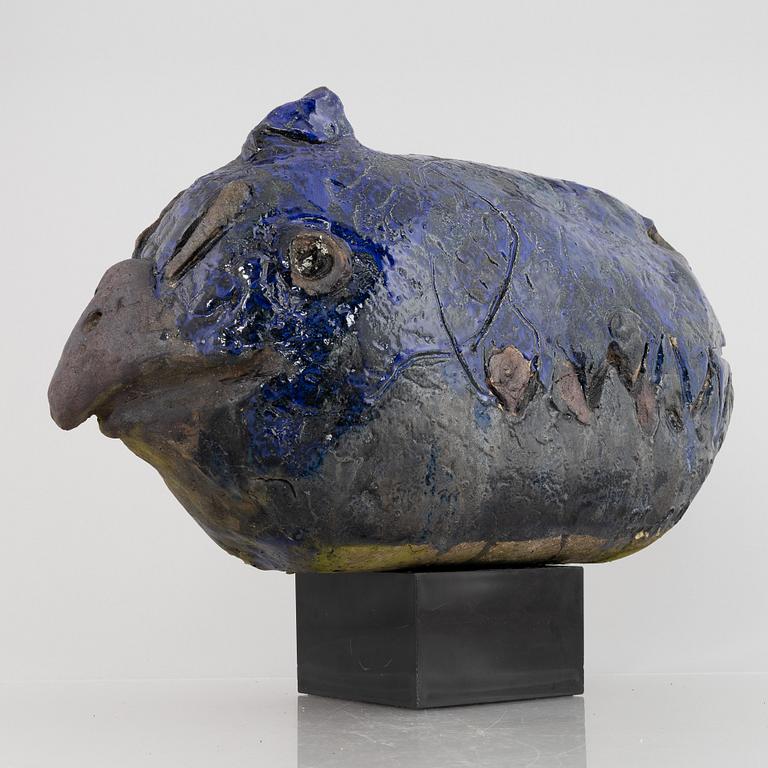 Henrik Allert, a stoneware sculpture of a bird, signed.