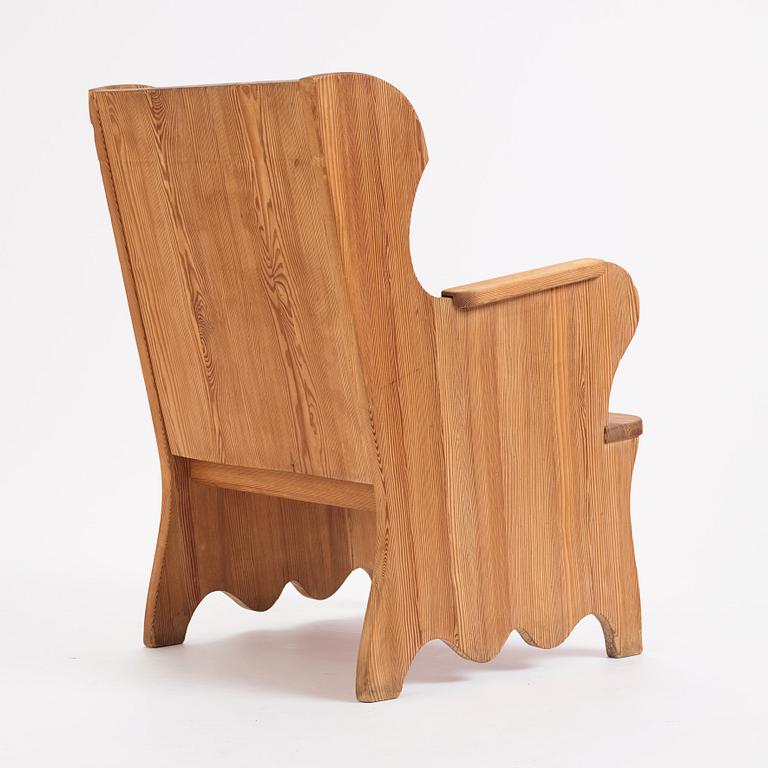 Nordiska Kompaniet, a stained pine chair, 1930s-1940s.