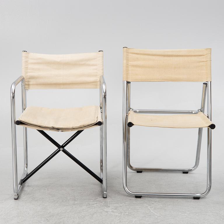 Börge Lindau & Bo Lindekrantz, five chairs, including "X75-2", Lammhults.