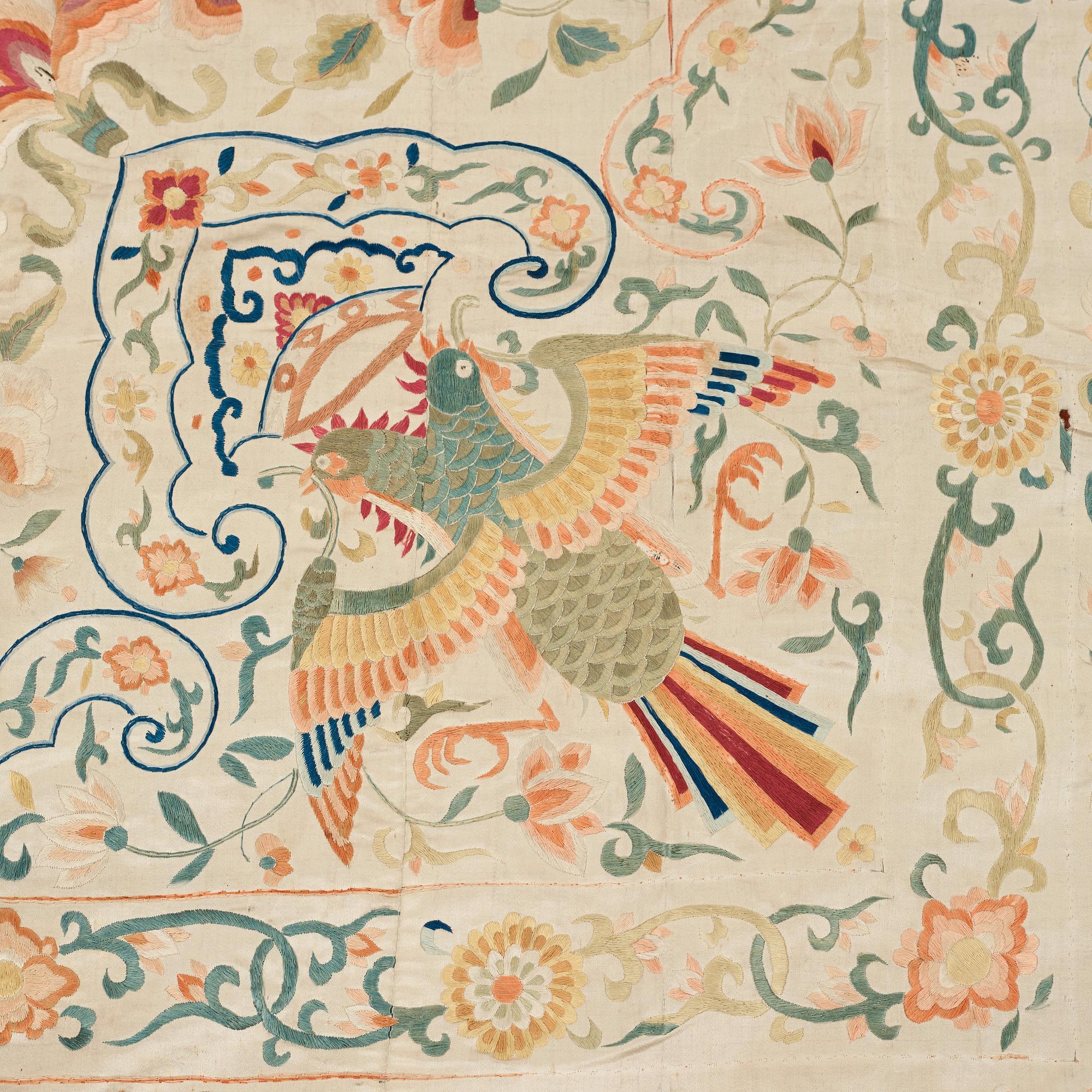 TÄCKE, siden. Qingdynastin (1664-1912).