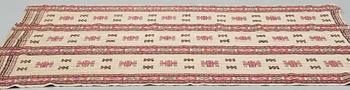 Märta Måås-Fjetterström, A drape, "Röd S-bård", flat weave, ca 237-242,5 x 153-156 cm, signed MMF.