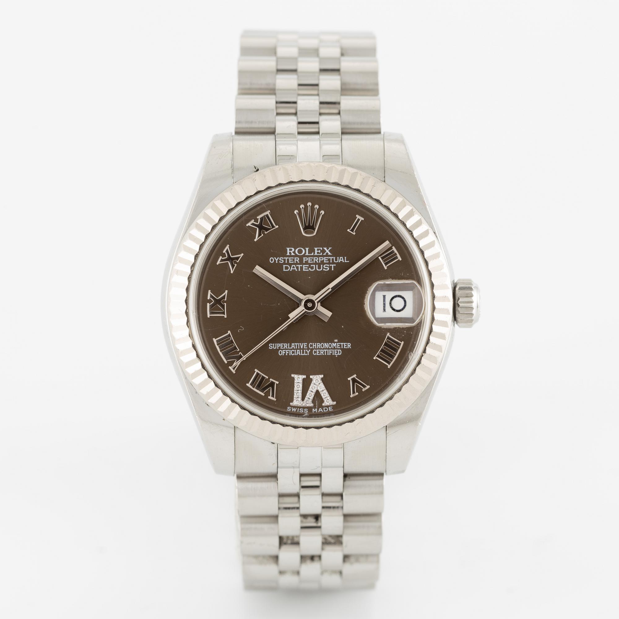 Rolex, Oyster Perpetual, Datejust 31, wristwatch, 31 mm.