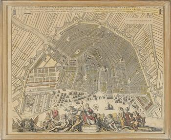 PARTI GRAFIK, 3 delar, 1700/1800-tal.