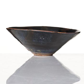A Jizhou black glaze 'leaf' bowl, Southern Song dynasty (1127–1279).