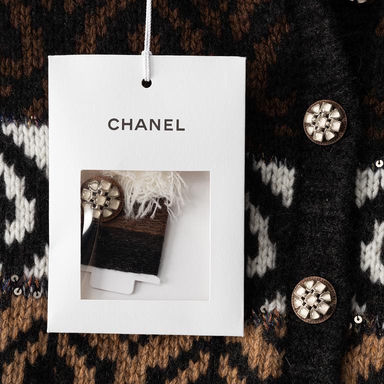 Chanel, a knitted wool dress, french size 34.