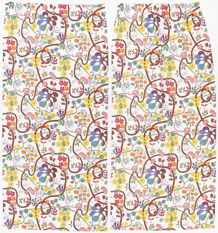 Josef Frank, Curtain panels, a pair, "Baranquilla", Svenskt Tenn Company.