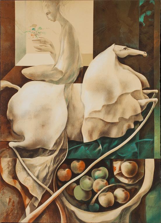 JOSEP BAQUÉS, färglitografi, signerad och numrerad 40/150.