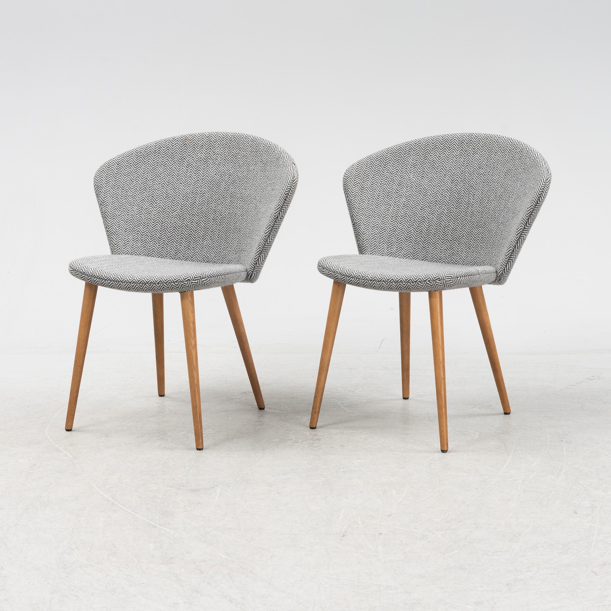 A set of six 'Miss Holly Upholstered' by Jonas Lindvall for Stolab designed 2018.