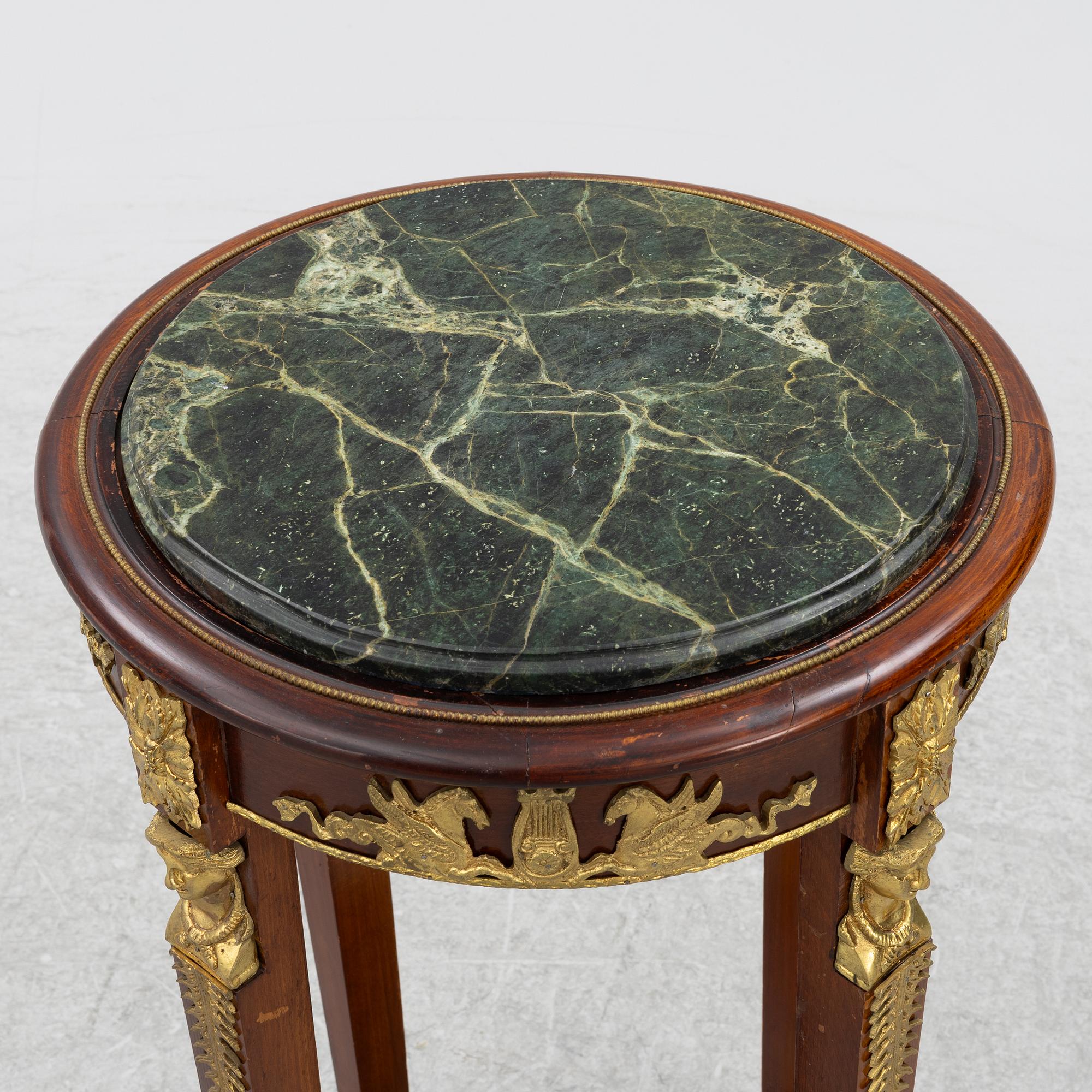 Side table, Empire style, late 19th century.