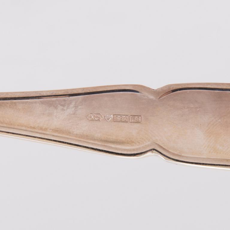 ATERINSARJA, n. 112 osaa, hopeaa, "Chippendale", Kultakeskus, Hämeenlinna 1983. Puulaatikossa.