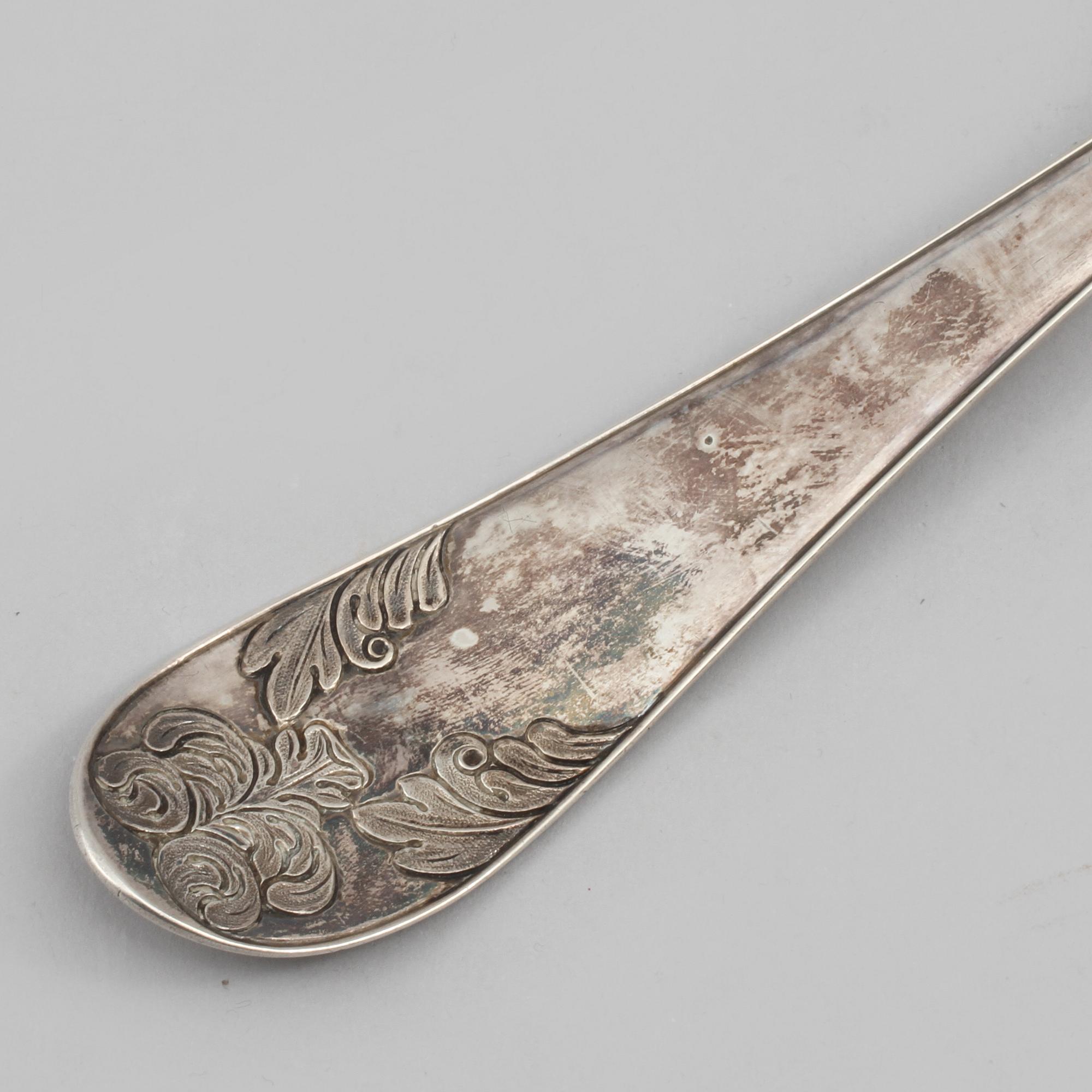 SOPPSLEV, silver, Zachris Lundqvist, Stockholm, 1801, vikt 250 gram.