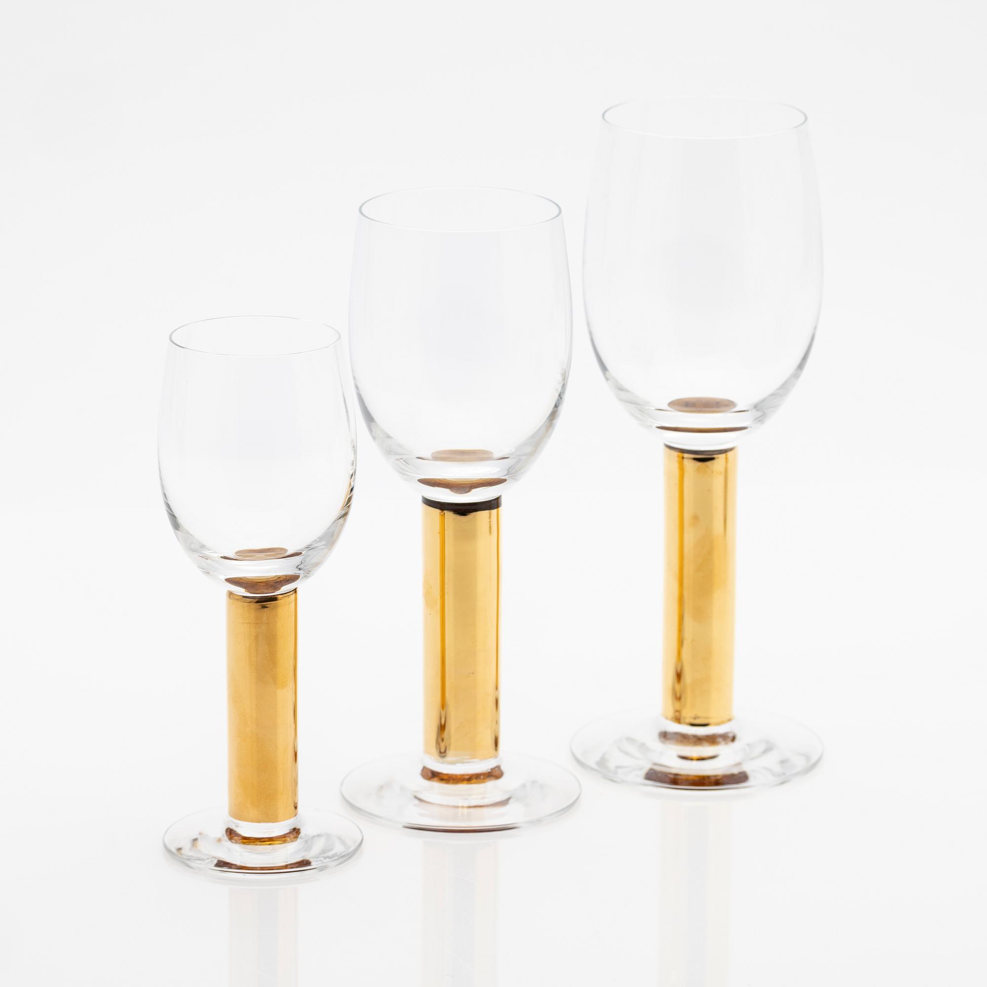 Gunnar Cyrén, Glass service, 31 pieces, "Nobel", Orrefors.