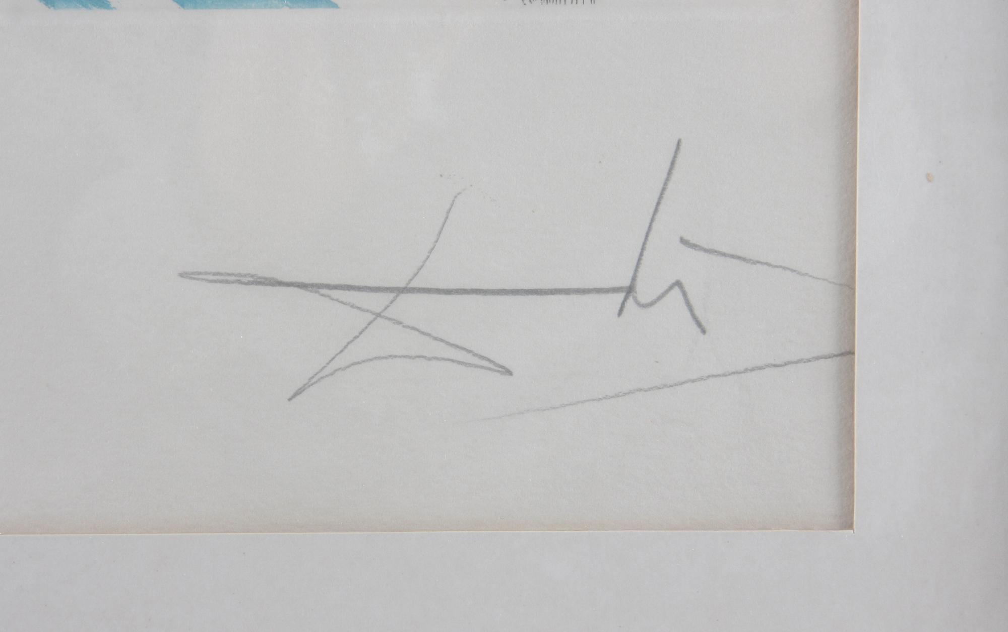 DALI, SALVADOR. Färgetsning, sign o numr 79/175.