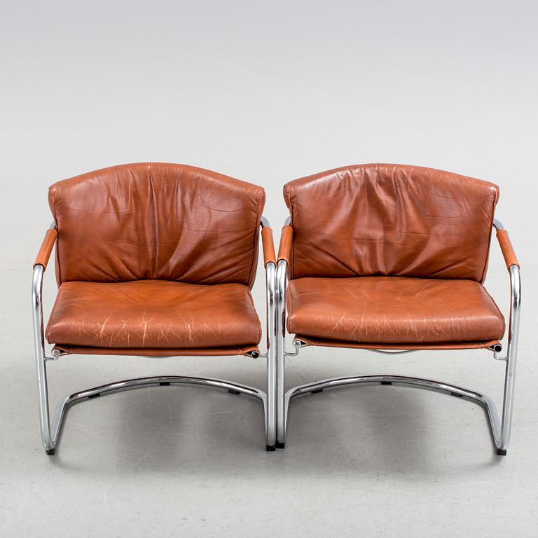 FÅTÖLJER, ett par, IRE Möbler, Skillingaryd, 1970-/80-tal.