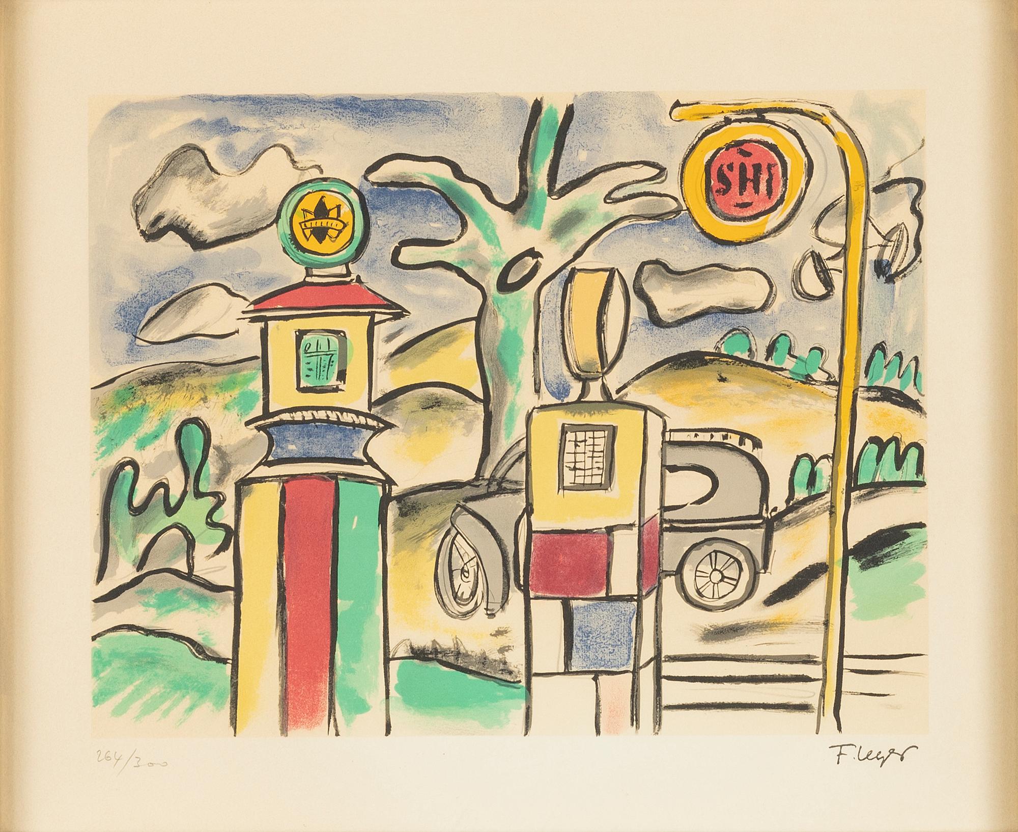Fernand Léger, after, a lithograph in colours, 1959, signed in the print and numbered 264/300.
