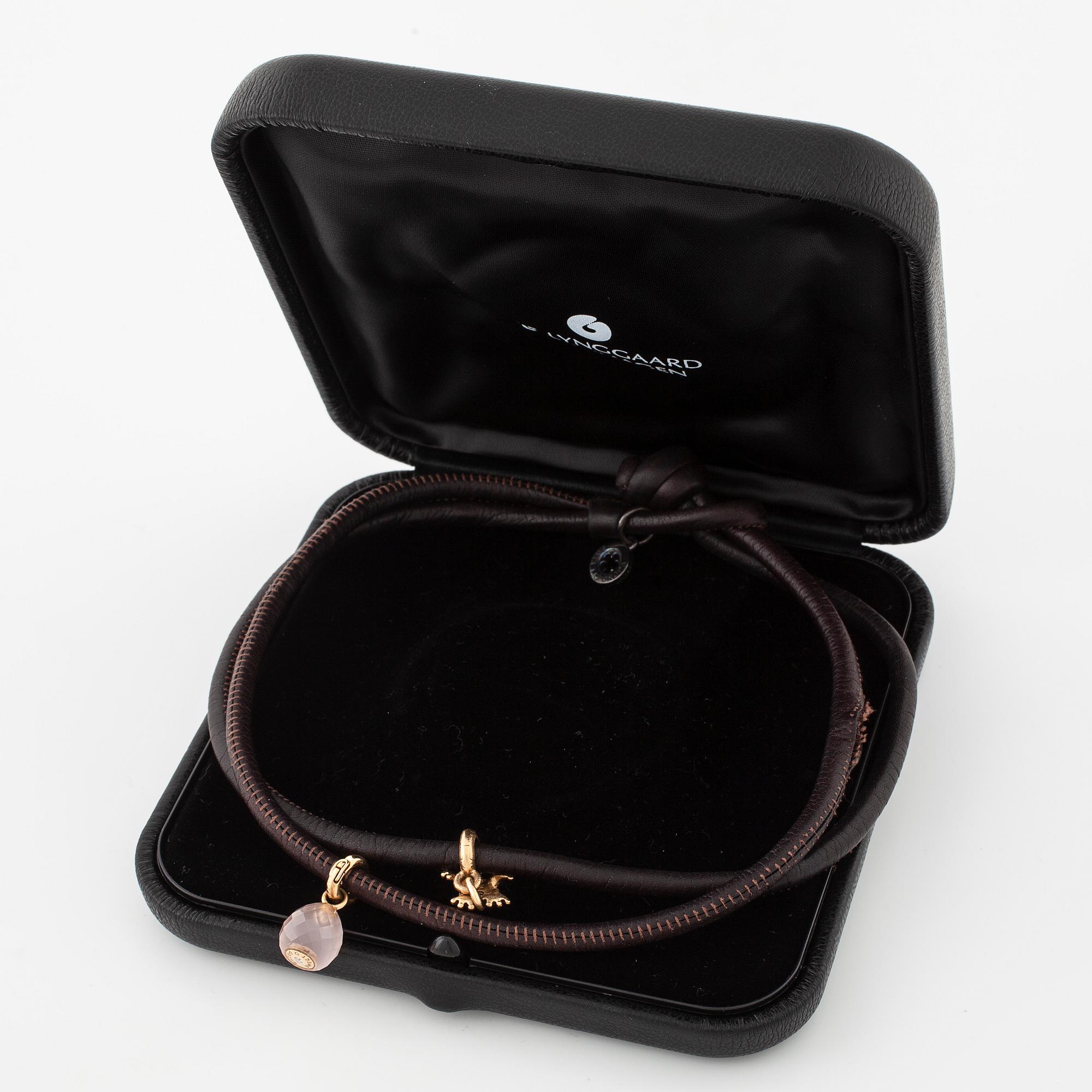 OLE LYNGGAARD, a bracelet with two "Sweet drops" charms.
