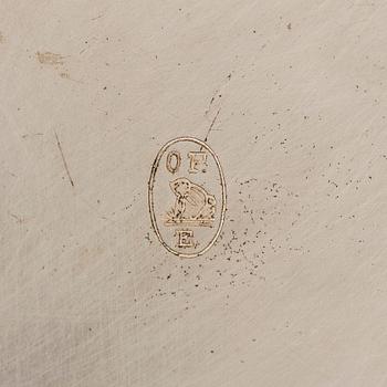 Samppanjajäähdytin, Art deco, Orfèvrerie Francaise, Ranska, 1800 / 1900-lukujen vaihde.