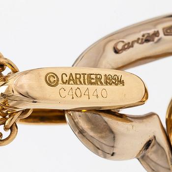 Cartier, halsband,  18K guld med hänge i form av två hjärtan.