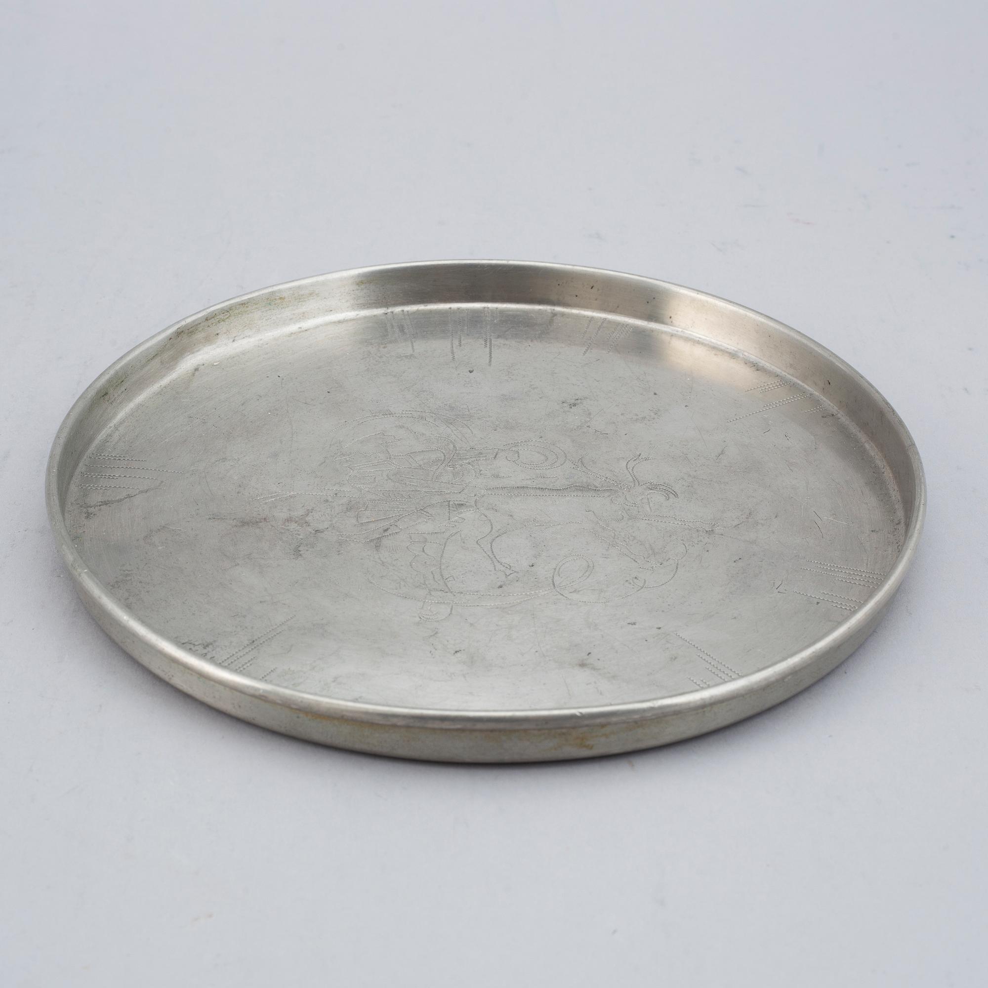 FIRMA SVENSKT TENN, a pewter tray. Stockholm 1930.