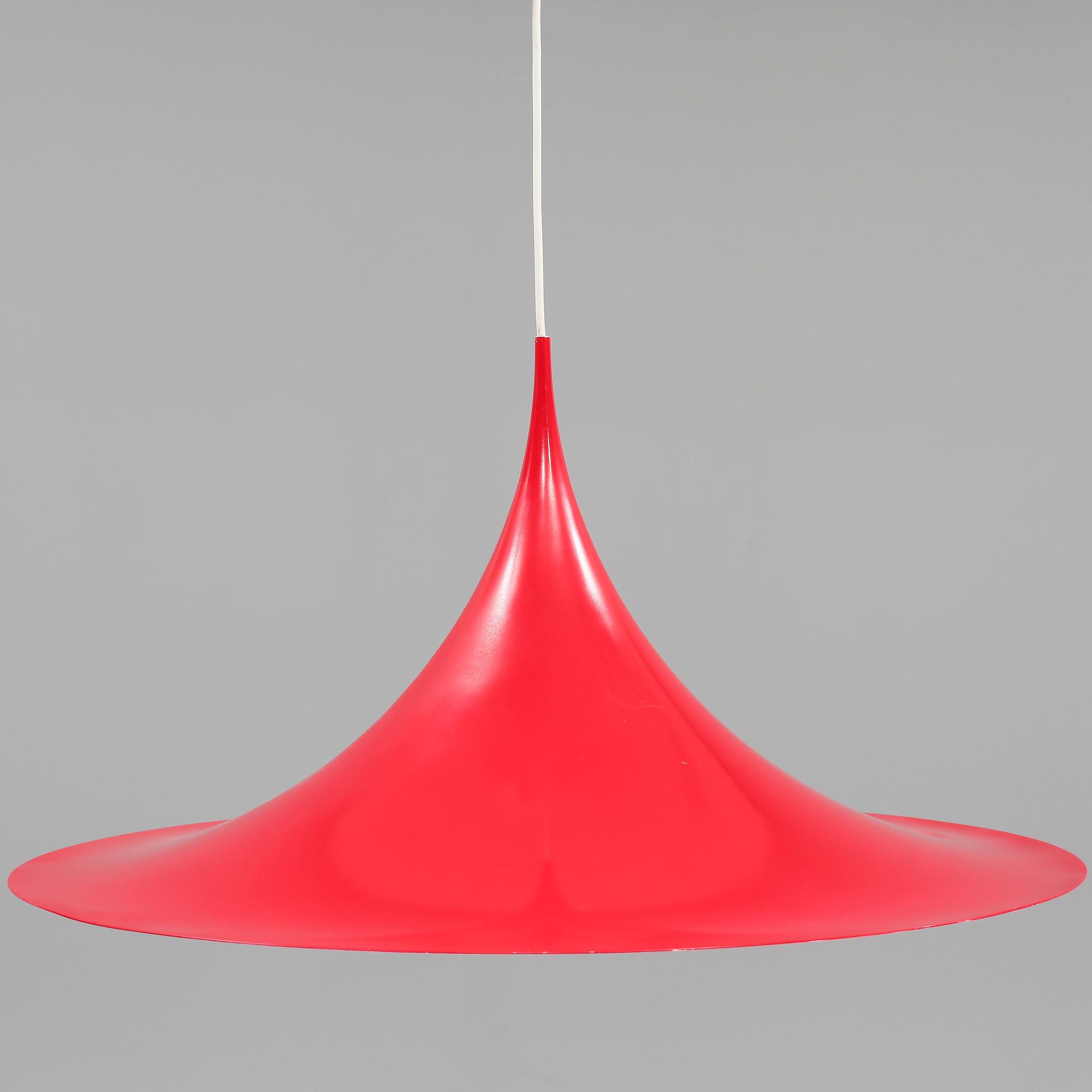TAKLAMPA, "Semi-pendel", Claus Bonderup, Fog & Mørup, Danmark, 1900-talets fjärde kvartal. Höjd 40 cm.
