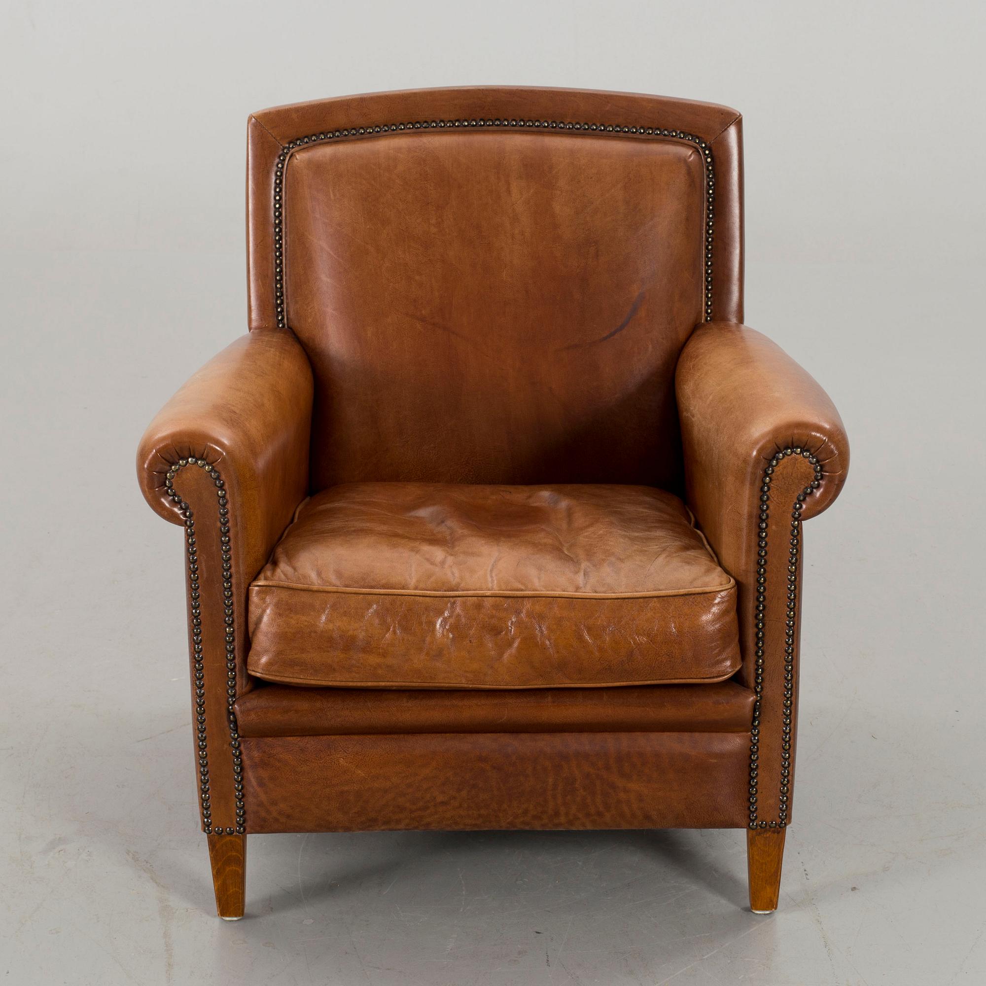 FÅTÖLJ, engelsk stil, 1900-talets slut.