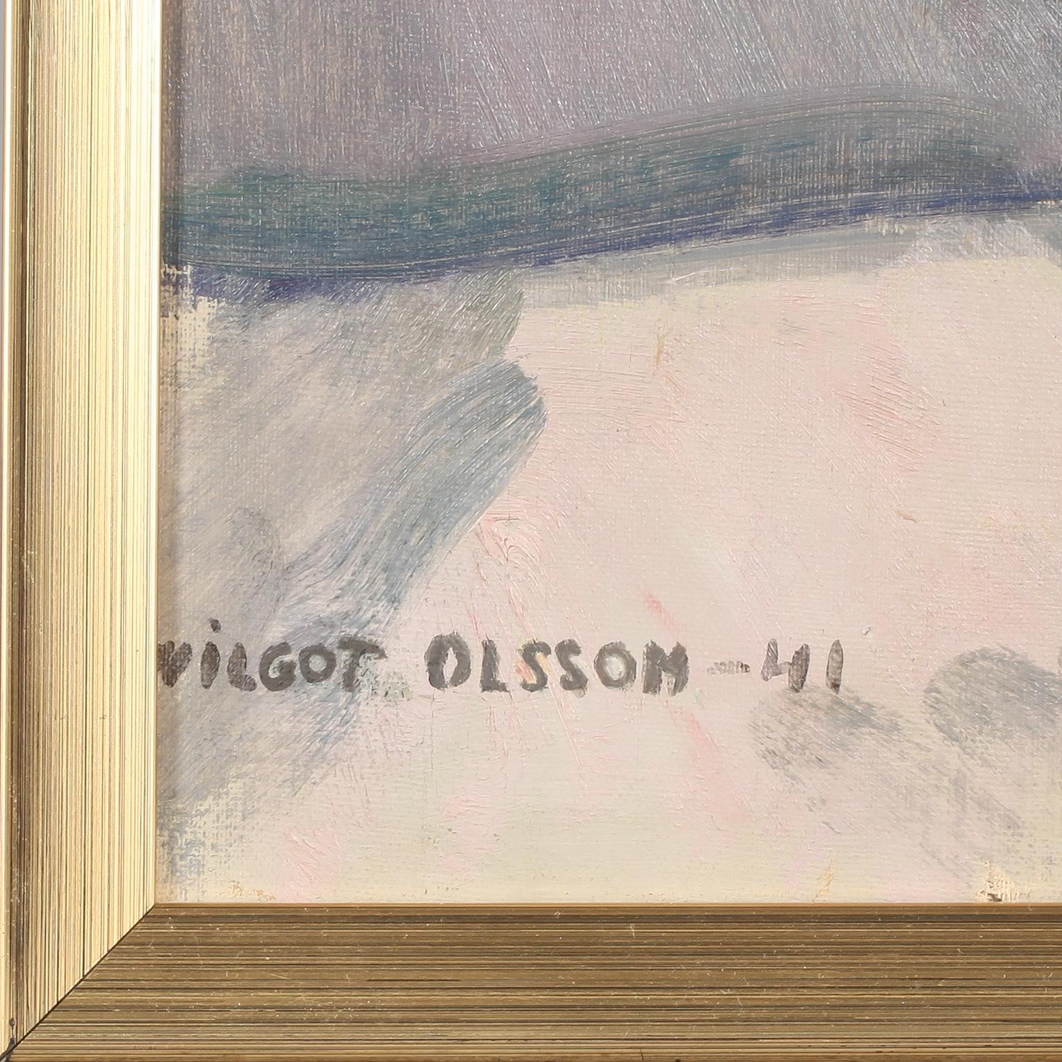 WILGOT OLSON, olja på duk, signerad och daterad 41.