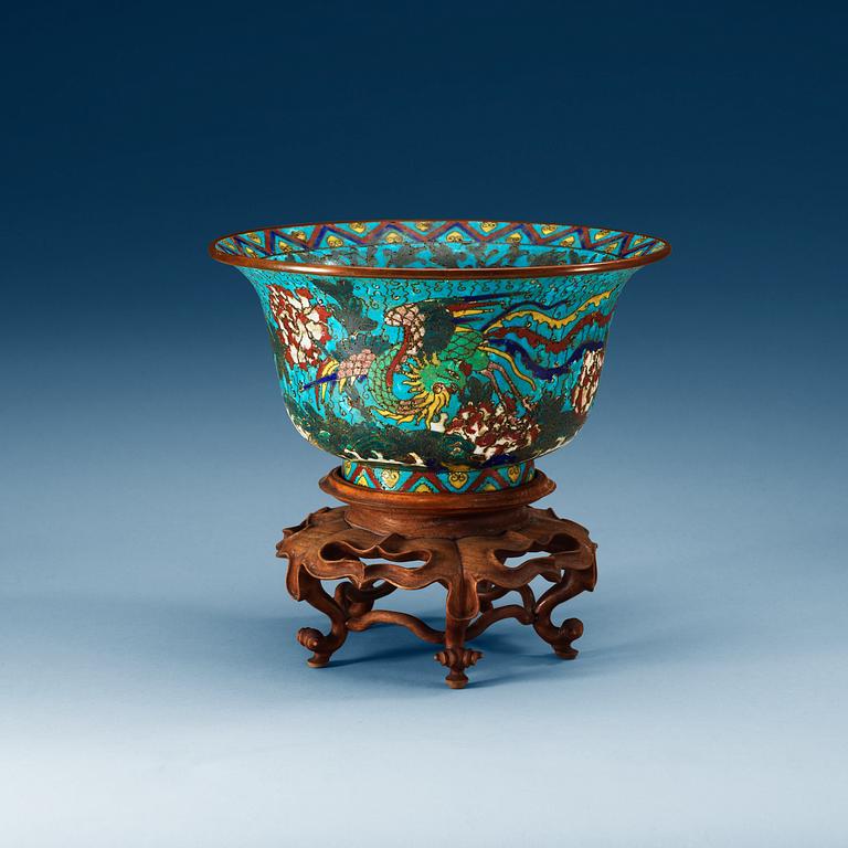 A cloisonne bowl, Ming dynasty, 17th Century.