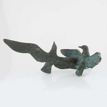 Ulf Tikkanen, sculpture, bronze, signed with initials.