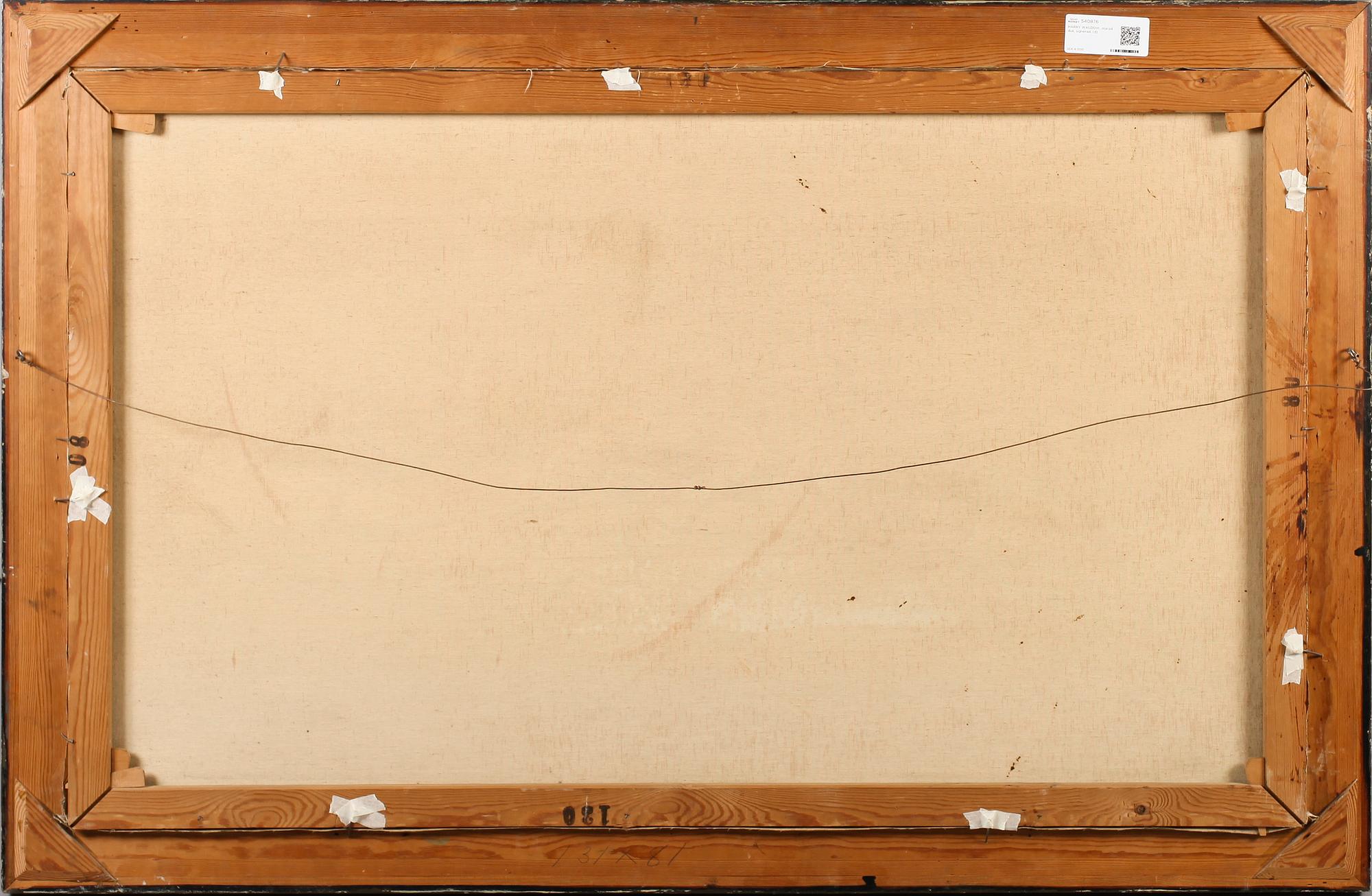 HARRY WALDOW, olja på duk, signerad.