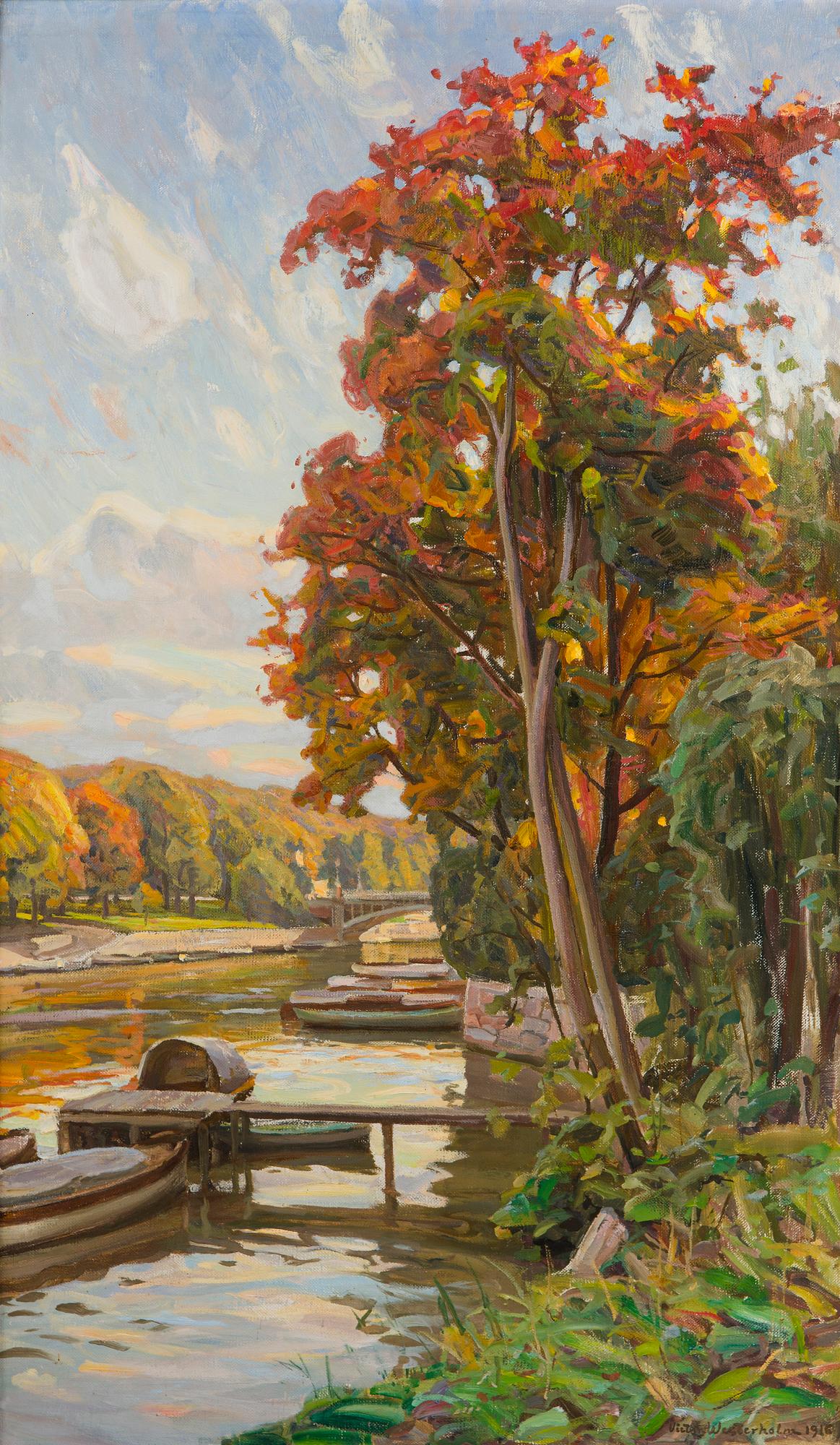 Victor Westerholm, Vy från Aura Å.