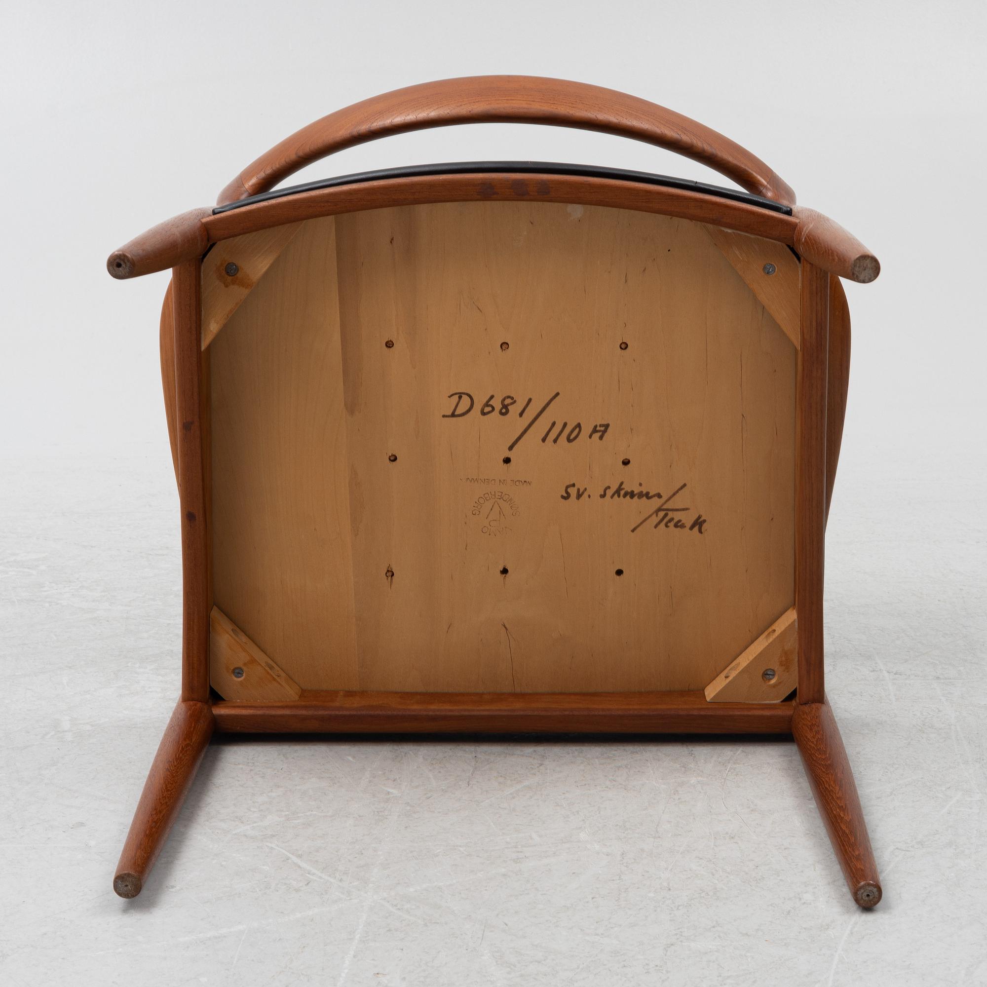 Arne Vodder, karmstol, Vamo Møbelfabrik, Sønderborg, Danmark.