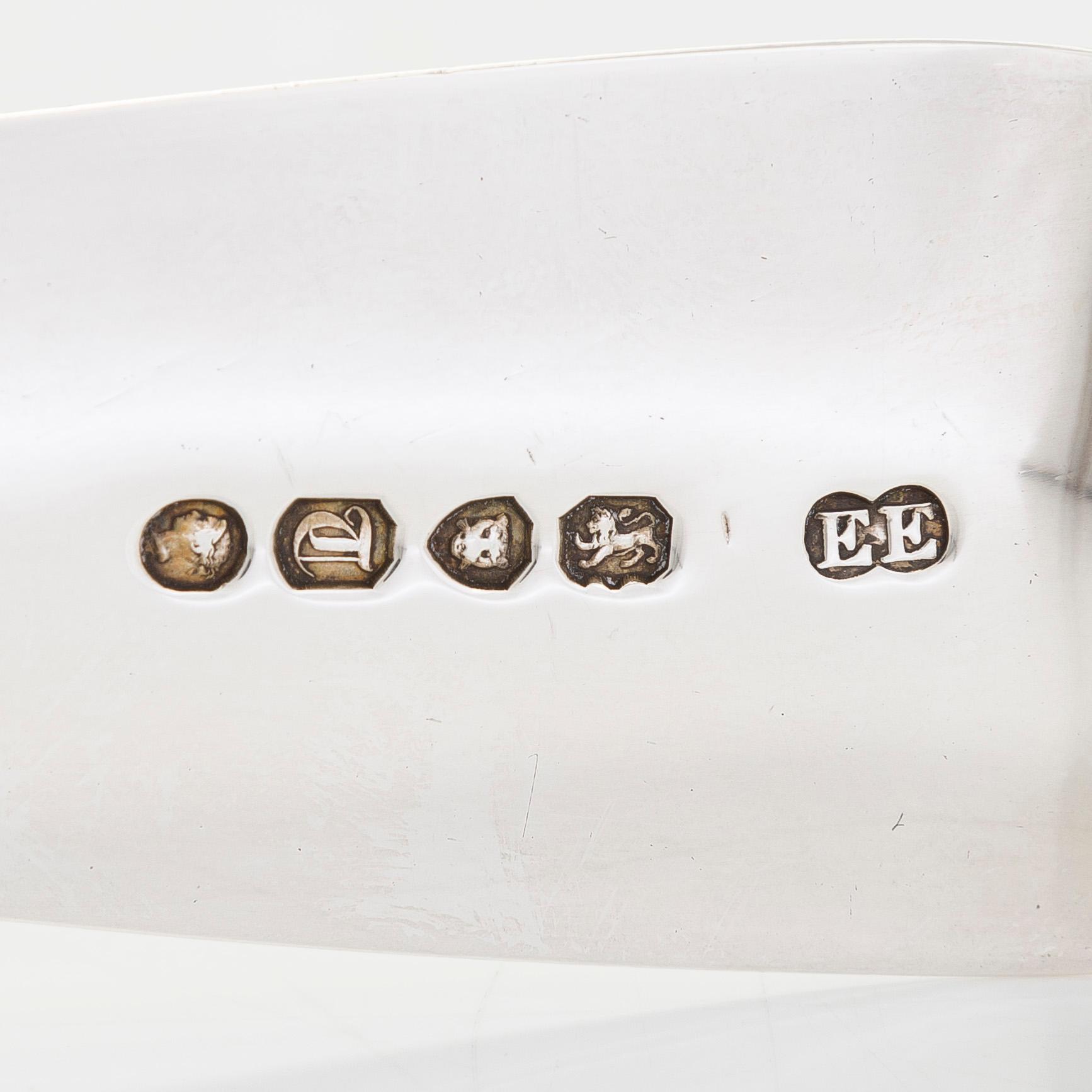 Elizabeth Eaton, fiskspade, sterlingsilver,  London 1854.