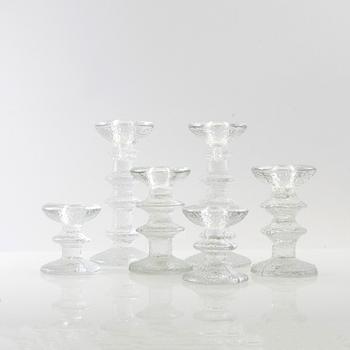 Timo Sarpaneva, candle holders 6 pcs "Festivo", Iittala Finland.