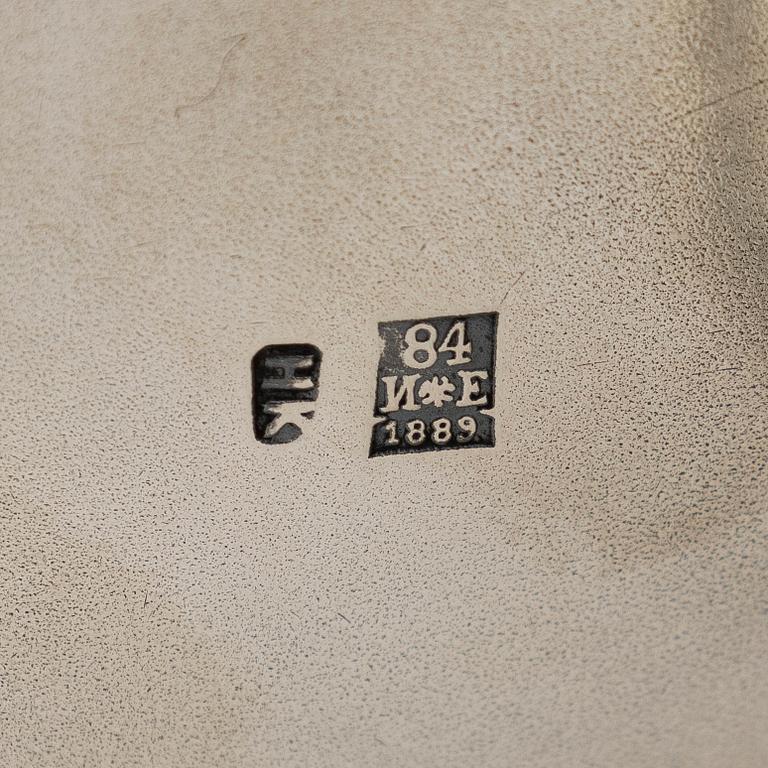 Leipäkori, hopea, Pietari 1889.