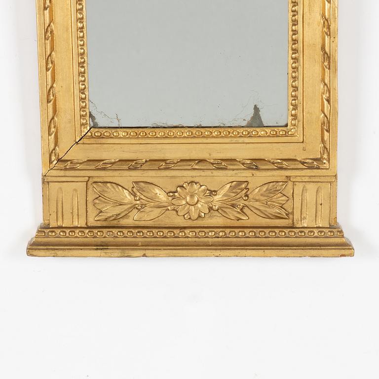 Mirror, late Gustavian, 19th century.