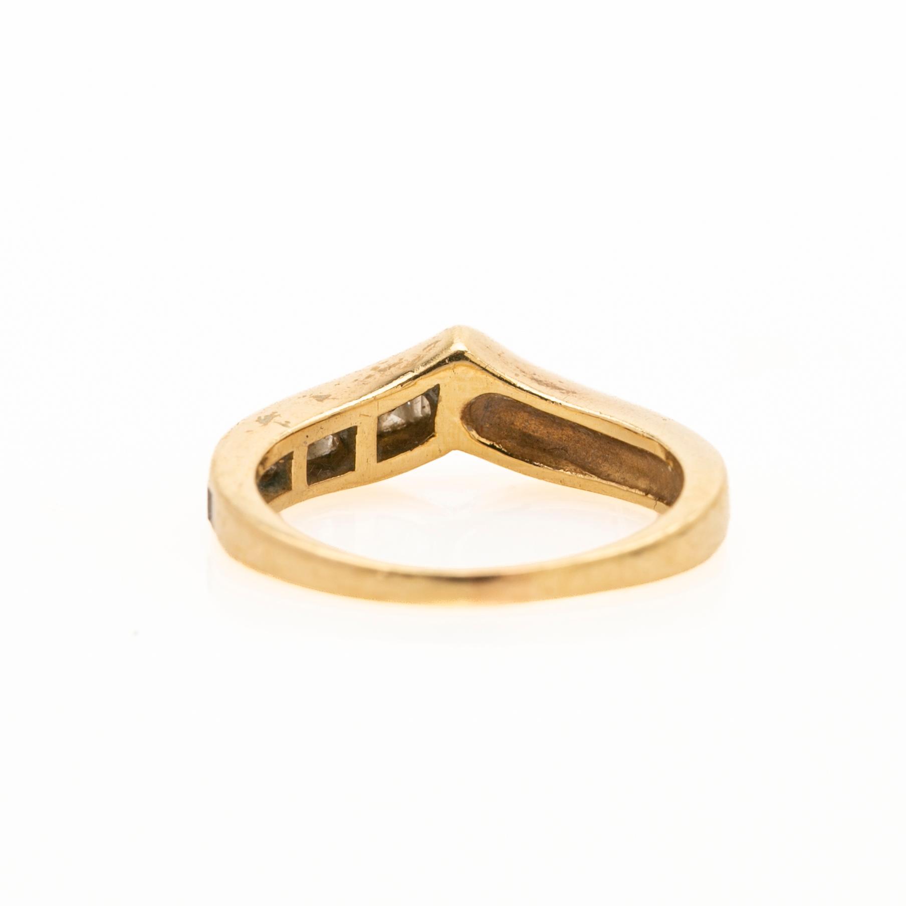 Ring, 14K gold with diamonds, Willy Wiemann.