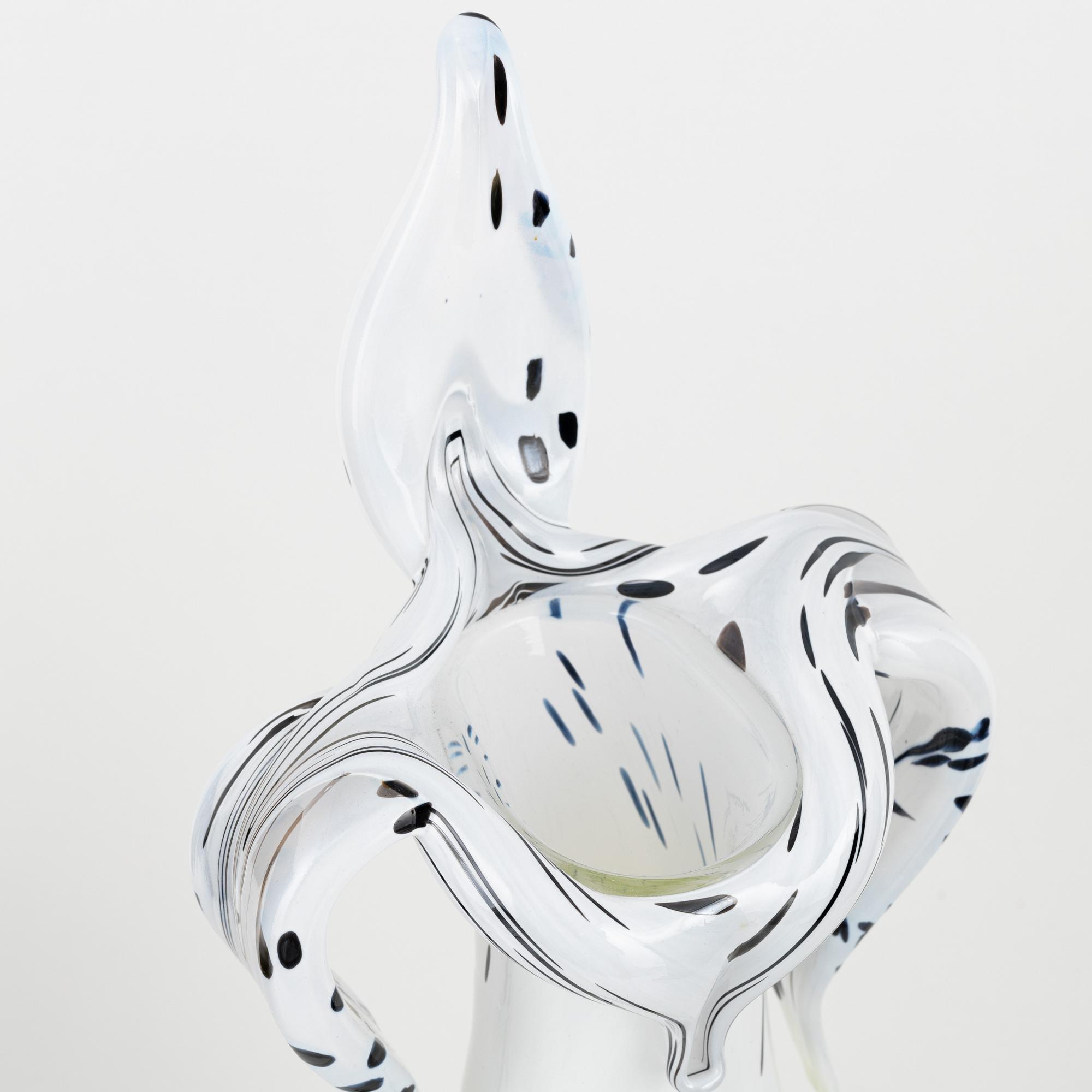 Ludvig Löfgren, vase, "Atomic Orchid", Kosta Boda.
