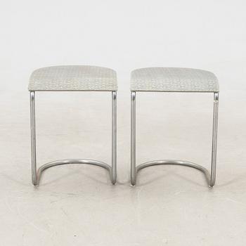 A pair of DS Steel Furniture Malmö chairs from the 1940s.