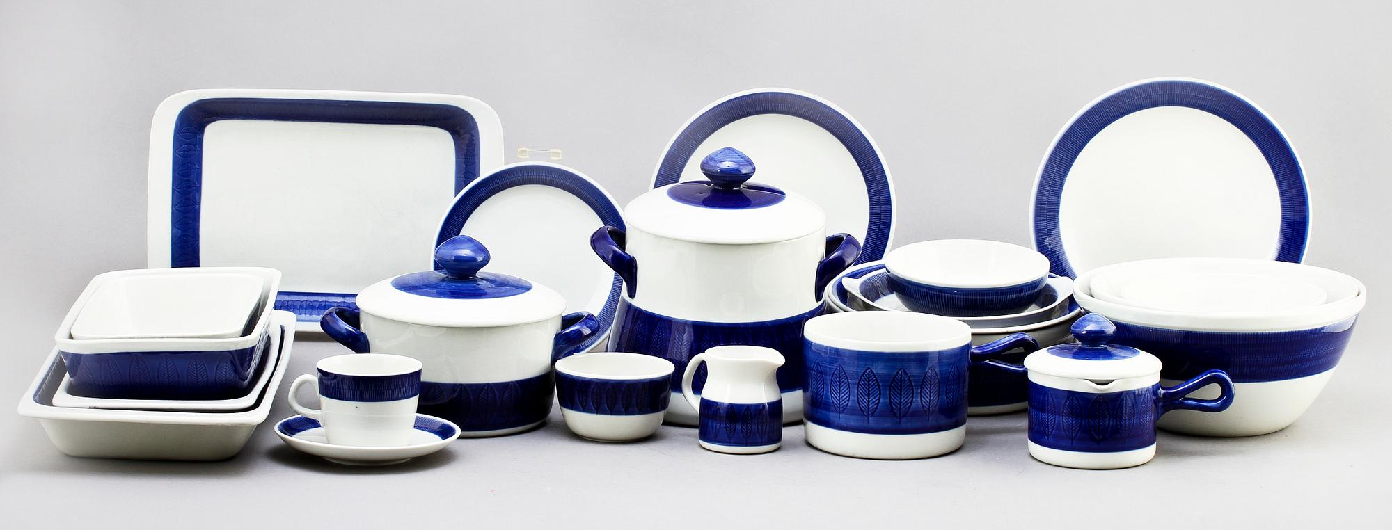 SERVISDELAR, 79 st, "Koka", Hertha Bengtsson, Rörstrand.