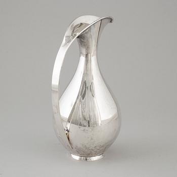 KAY FISKER, a sterling silver pitcher, by Anton Michelsen, Copenhagen, Denmark 1967.