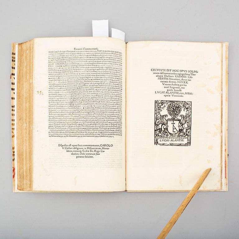 BOOK, Solinus, 1520.