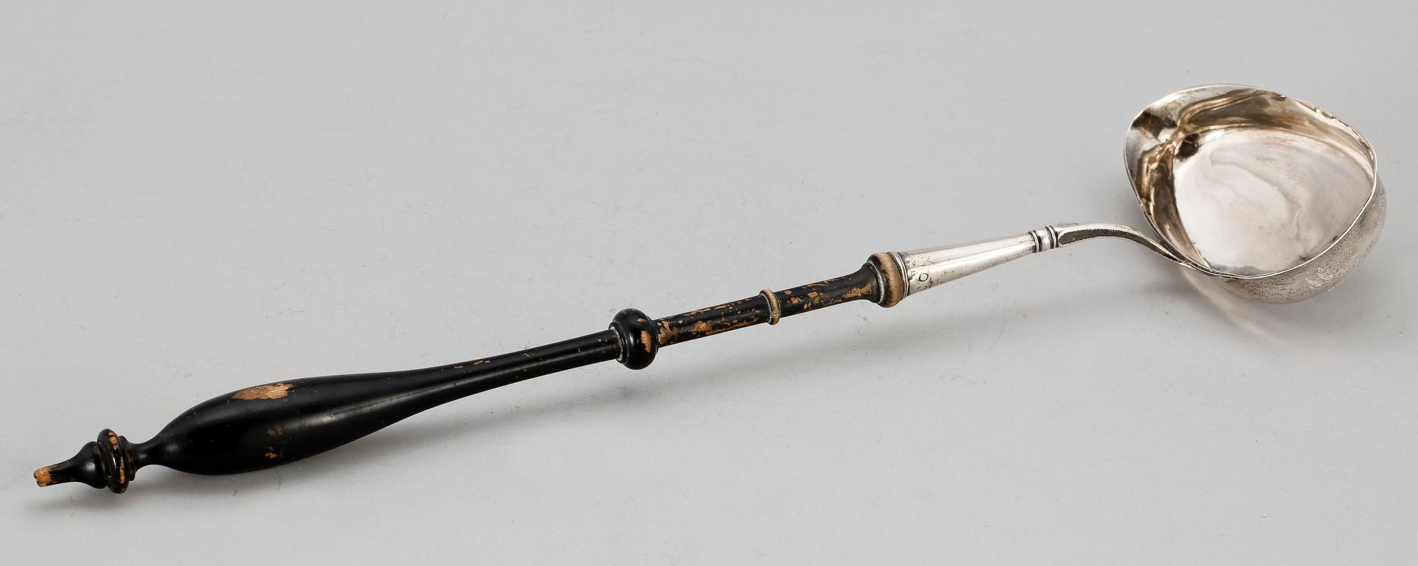 SOPPSLEV, silver, Emanuel Holmberg, Karlskrona 1839.