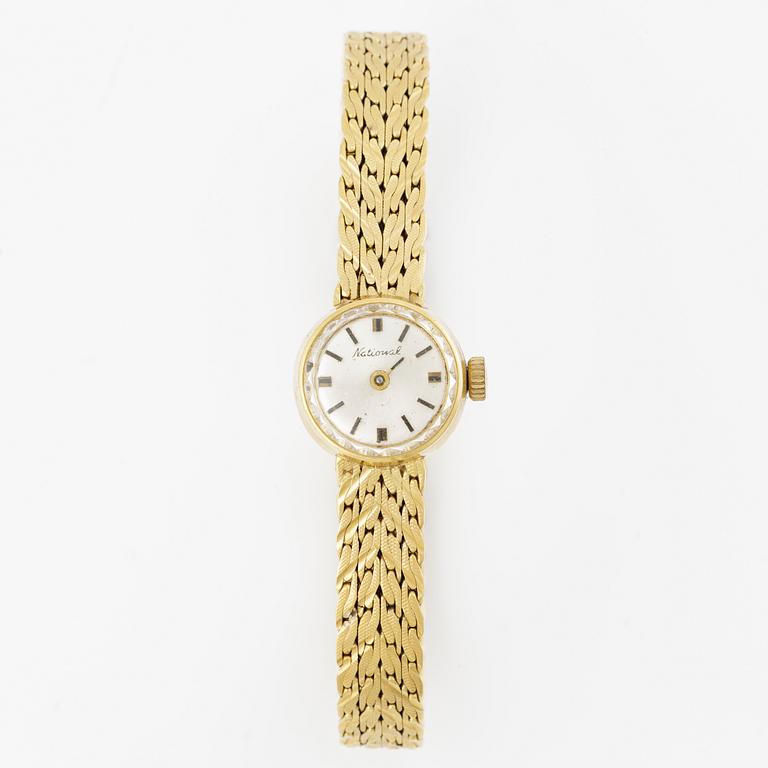 National, wristwatch, 15 mm.