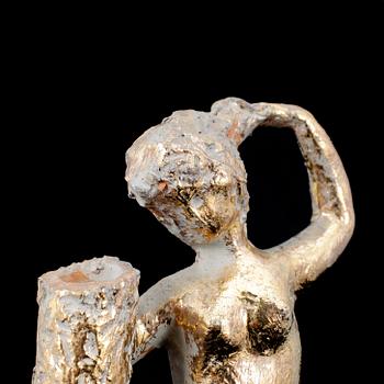 MATTI HAUPT, skulptur, förgylld terracotta.