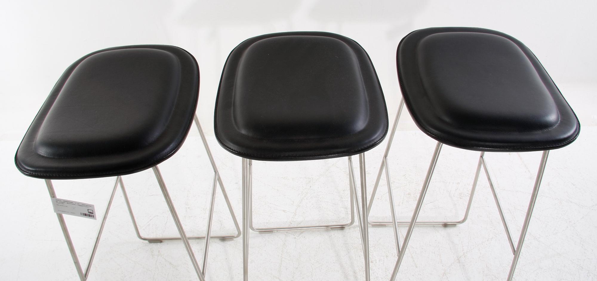 BARSTOLAR, 3 st. Designade av Jasper Morrison, Cappellini, Italien.