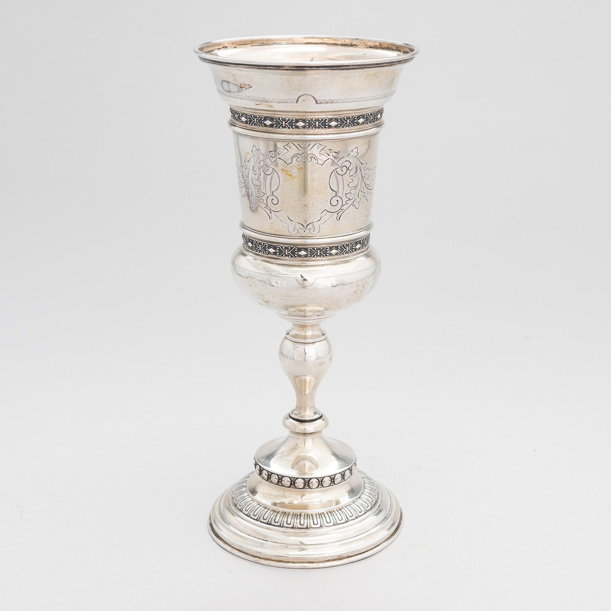 A silver goblet, Germany around 1900.