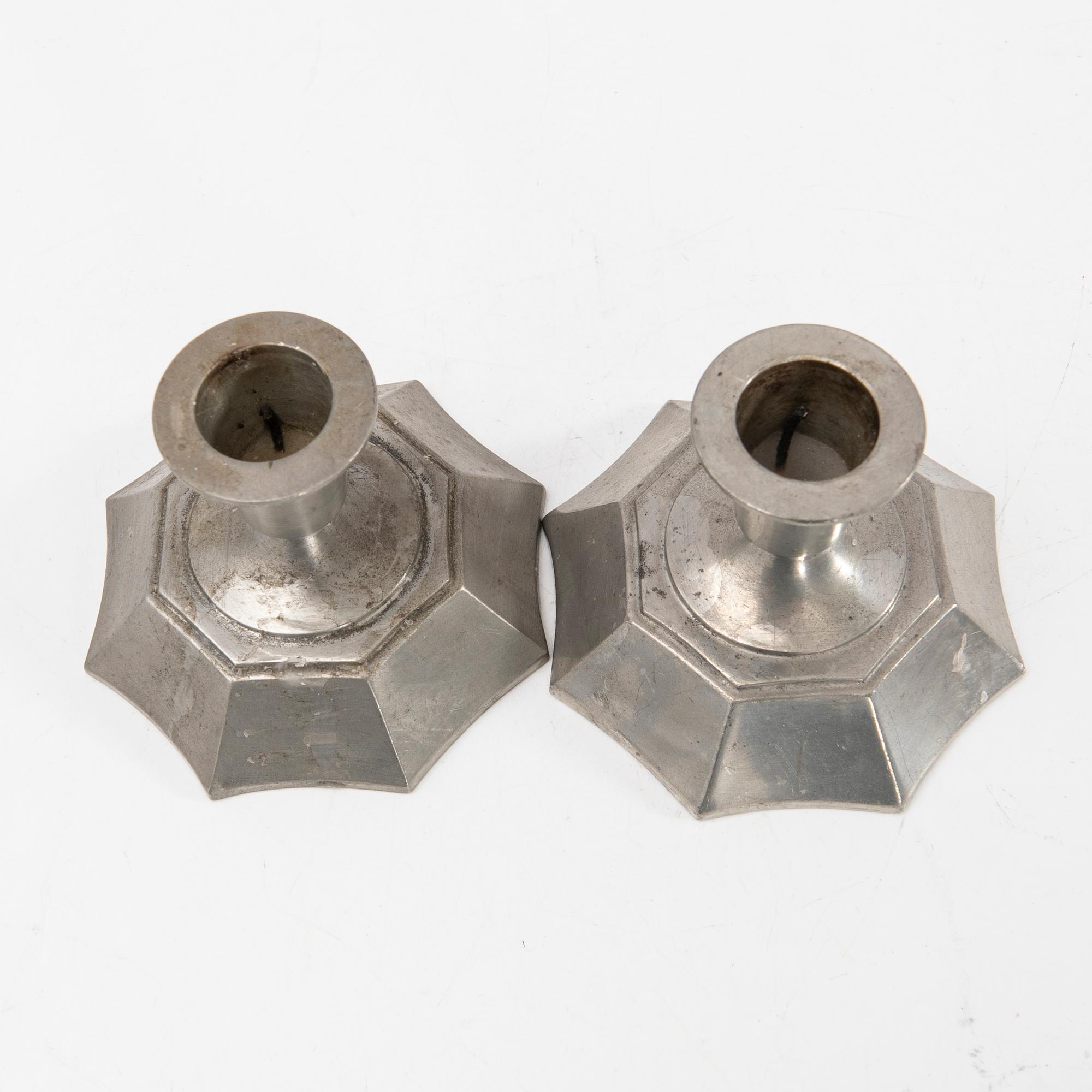 Just Andersen, ljusstakar, 4 par, Danmark, 1900-talets första hälft.